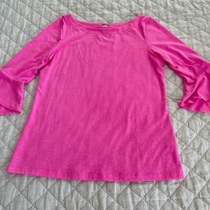 GUC! Lilly Pulitzer 3/4 Sleeve Pink Top